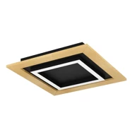 Stropna lampa Tirrenara 900603, LED 4x5,4 W, s daljinskim upravljačem, drvo, crno i bijela