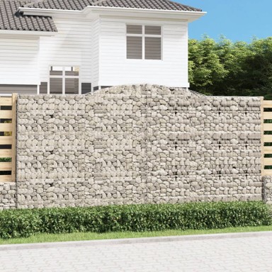Lučne gabionske košare 4 kom 400x50x200/220cm pocinčano željezo