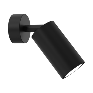 Zidna svjetiljka Hudson, 1xGU10, crna