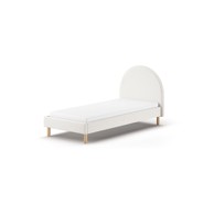 VIPACK Bijeli tapecirani krevet s podnicom 90x200 cm MOON 