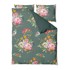 BONAMI SELECTION Posteljina Floret 200x220 cm za bračni krevet od pamučnog satena tamnozelena