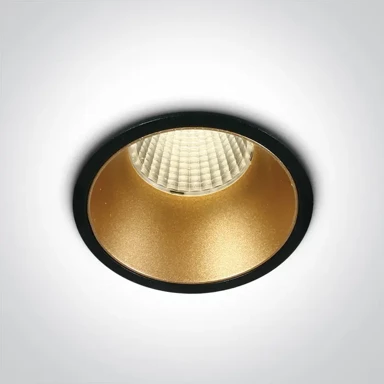 ONE LIGHT Ugradbena lampa led/12w/3000k/1100lm/700ma/crna dm10112k/b/w