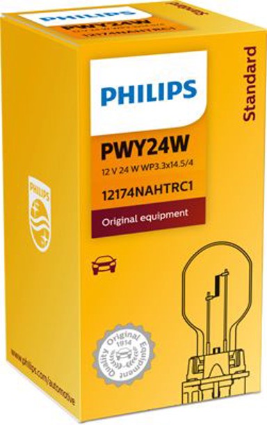 PHILIPS Žarulja Standard, 12V, za dnevna svjetla i signalizaciju, PWY24W