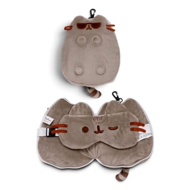 Putni jastuk i maska za oči PUCKATOR Pusheen u obliku naočala, 18 x 14 x 9 cm