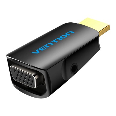 VENTION Adapter HDMI na VGA AIDB0 s 3.5mm audio priključkom, crni