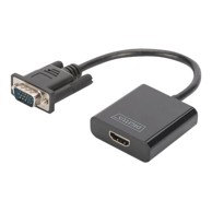 DIGITUS Kabel za video / audio adapter DA-70473, HDMI / VGA, 15 cm