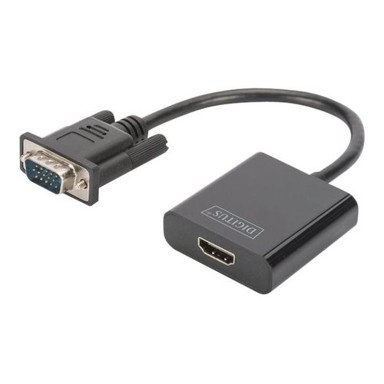 DIGITUS Kabel za video / audio adapter DA-70473, HDMI / VGA, 15 cm