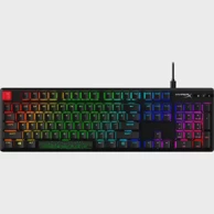 HP Gaming tipkovnica HyperX Alloy Origins PBT, mehanička, Red prekidači, žičana, RGB osvjetljenje, US/CRO raspored, crna