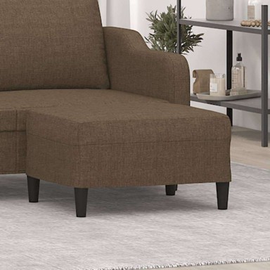 Tabure, 70 x 55 x 41 cm, od tkanine, smeđa