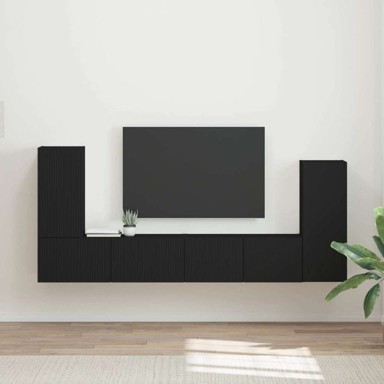 TV ormarić set 4 kom, crni