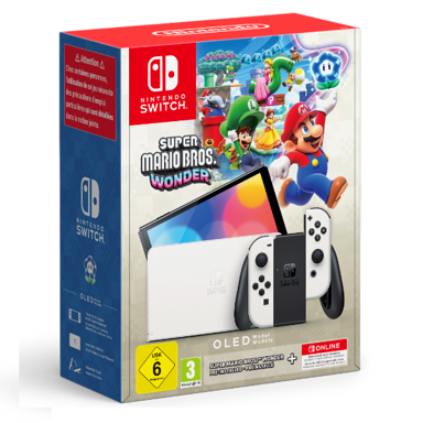 NINTENDO Switch OLED Super Mario Bros Wonder + 12 mjeseci Nintendo Switch Online