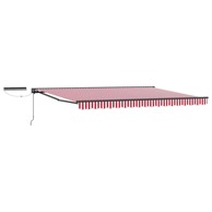 Tenda električna retraktabilna 5 x 3.5 m, crvena i bijela