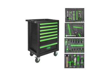 JBM Radionička kolica sa alatom, 7 ladica sa 4 popune (53904)