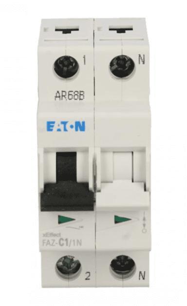 EATON Automatski osigurač FAZ C1/1N, 278659, 1P+N, C krivulja, 1 A, 15 kA, AC
