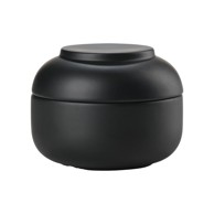 ZONE Crni kupaonski organizator od kamenine za pamučne vatice Sensu 