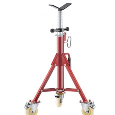 VEVOR Stalak za cijevi podesive visine, 54 x 71.12 x 132.08 cm, nosivost 4001 kg