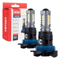 AMIO LED žarulje CANBUS HP24W 18SMD 3030 bijele 12V/24V