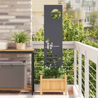Vrtni paravan za privatnost 32x140 cm, antracitni