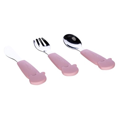 FREEON Pribor za jelo od nehrđajućeg čelika, roza