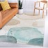 MILA HOME Krem/tirkizni perivi tepih 80x150 cm Puddle 
