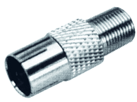 CABLETECH Antenski adapter F ženski/TV ženski