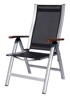 ROJAPLAST Naslonjač Comfort, crno/srebrni