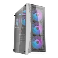 DARKFLASH Kućište DK352 Plus, 4 ventilatora, bijelo/crno