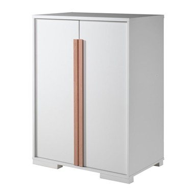 VIPACK Bijeli dječji ormarić uz podignuti krevetić London