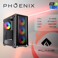 PHOENIX Stolno računalo FLAME Y-559 / Intel Core i5-14400F, 16GB, 1TB SSD, RTX 4060 Ti, FreeDOS