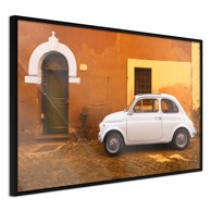 Poster White Car 90x60