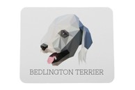 Podloga za miša Bedlington terijer, geometrijski motiv