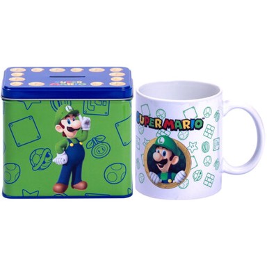 Šalica Super Mario Bros Luigi set, 320 ml, zelena