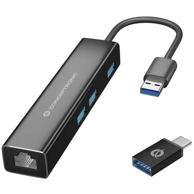 CONCEPTRONIC Priključna stanica DONN07BA USB-A USB 3.2 Gen 1, crna