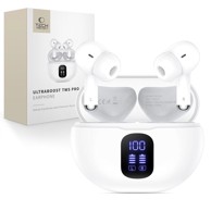 TECH-PROTECT® Bežične Slušalice Ultraboost TWS Pro G2, bijele