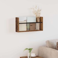 Polica za časopise 60 x 12 x 30 cm, konstruirano drvo, staro drvo