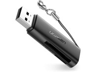 UGREEN Čitač memorijskih kartica TF/SD, USB 3.0, crni
