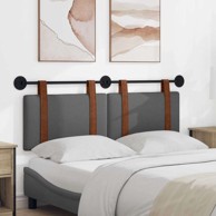 Zidno uzglavlje 150 x 55 x 5 cm, antikni PU, tamno sivo