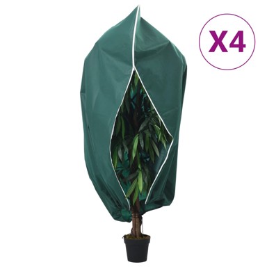 Navlaka za biljke s patentom, flis, 4 kom, 70 g/m², 2,36x2 m