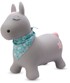 Skakalica pony, gumena, siva, 60 cm