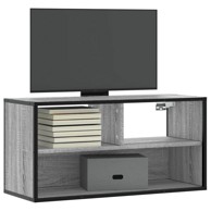 TV ormarić sivi Sonoma 80x31x39,5 cm Konstruirano drvo i metal