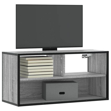 TV ormarić sivi Sonoma 80x31x39,5 cm Konstruirano drvo i metal
