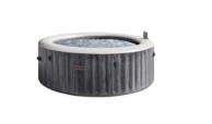 INTEX Masažni bazen Greywood Deluxe Round Bubble Spa za 6 osoba, siva