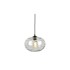 LEITMOTIV Siva staklena visilica visine 21 cm Sphere 