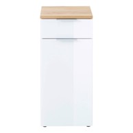 Niski kupaonski ormarić Pescara, 39x86 cm, u dekoru hrasta