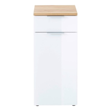 Niski kupaonski ormarić Pescara, 39x86 cm, u dekoru hrasta