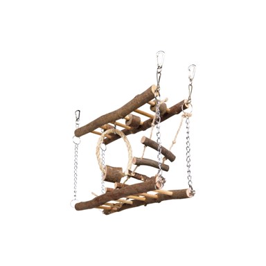 TRIXIE Igračka za glodavce, Viseći most, drveni
