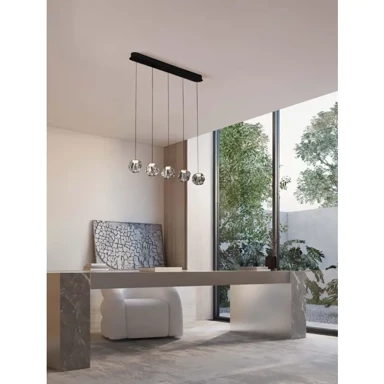 NOVA LUCE Visilica Ifos NL9511013, LED 25 W, 3000 K, 1341 lm, crna