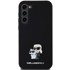 KARL LAGERFELD Zaštitna futrola Silicone Karl&Choupette Metal Pin, za Samsung Galaxy S23+, crna