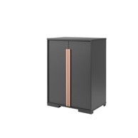 VIPACK Tamno sivi dječji ormarić uz podignuti krevetić London