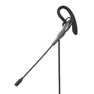 NEDIS PC slušalica mono, USB-A, USB-C, sklopivi mikrofon, crno-siva